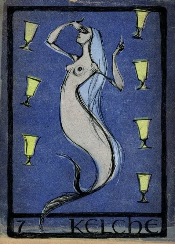 Tarotkarten: 7 der Kelche